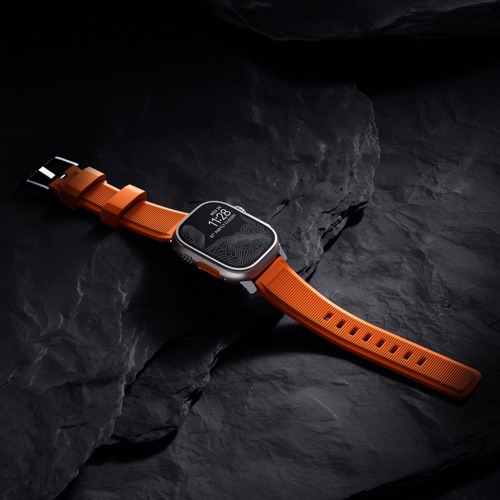 現貨 Apple Watch 橡膠運動錶帶 加寬加厚腕帶 S9 S8 S7 41mm 45mm 49mm