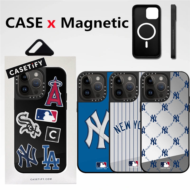 高品質磁性手機殼 CASETiFY【MLB 團隊標誌】適用於 iPhone 15 Pro Max 14 13 Pro M