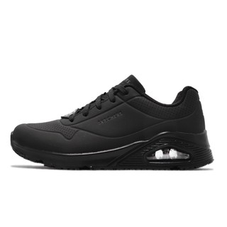 Skechers 休閒鞋 Uno SR 寬楦 全黑 氣墊 工作鞋 製鞋 防滑防油 女鞋【ACS】 108021W-BLK
