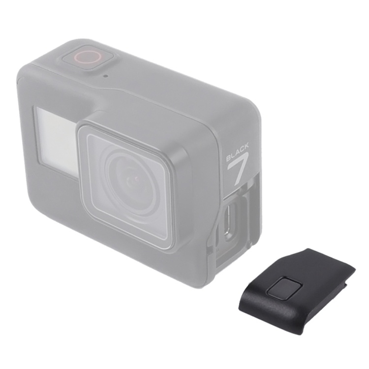 適用於 GoPro HERO7 白色/銀色側接口門蓋維修部件(黑色)