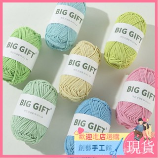 【新款現貨】BIGGIFT 韓國 2#空心棉線 100g 3mm 手工diy 像針編織 帽子線 沙灘包包線 鉤針材料包