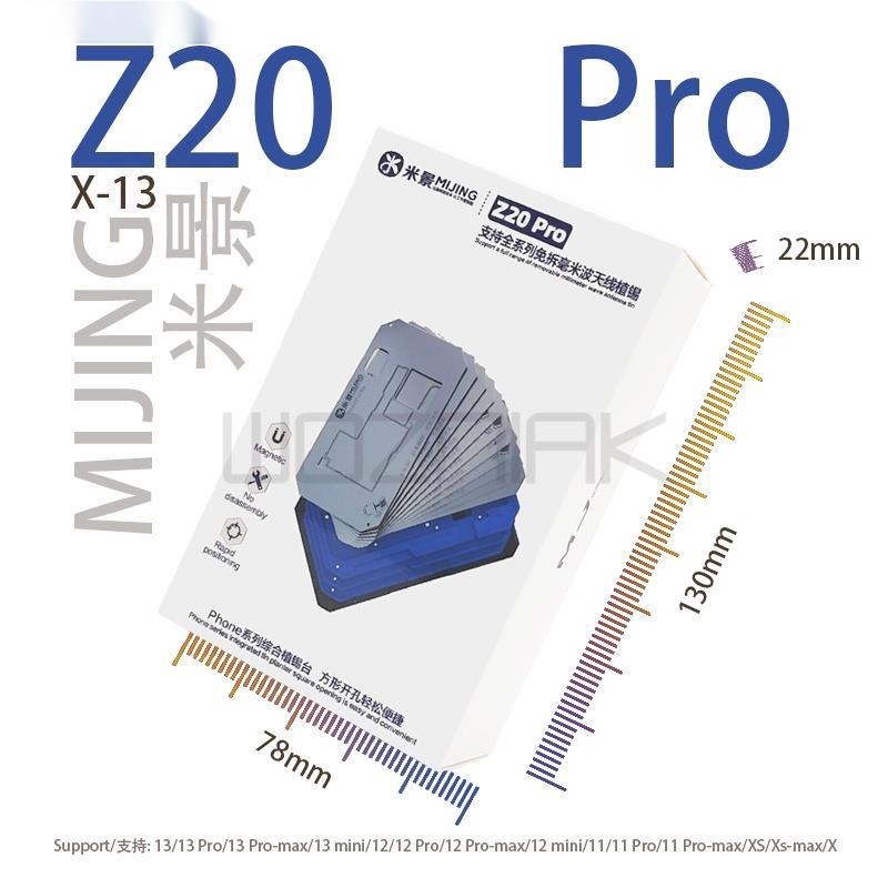 Mijing Z20 pro 18 合 1 手機夾具 X-14 pro max 中層主板 Reballing 焊接平台帶