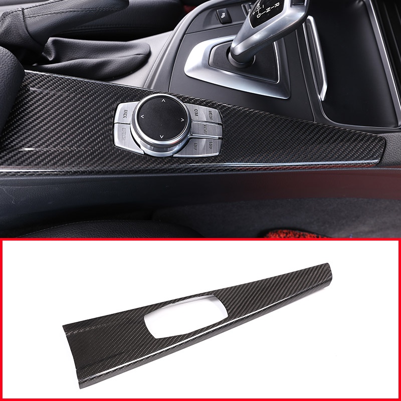 BMW 寶馬 3系 GT F30 F33 F34 F36 2013-2018 100% 真正的碳纖 維多媒體面板蓋