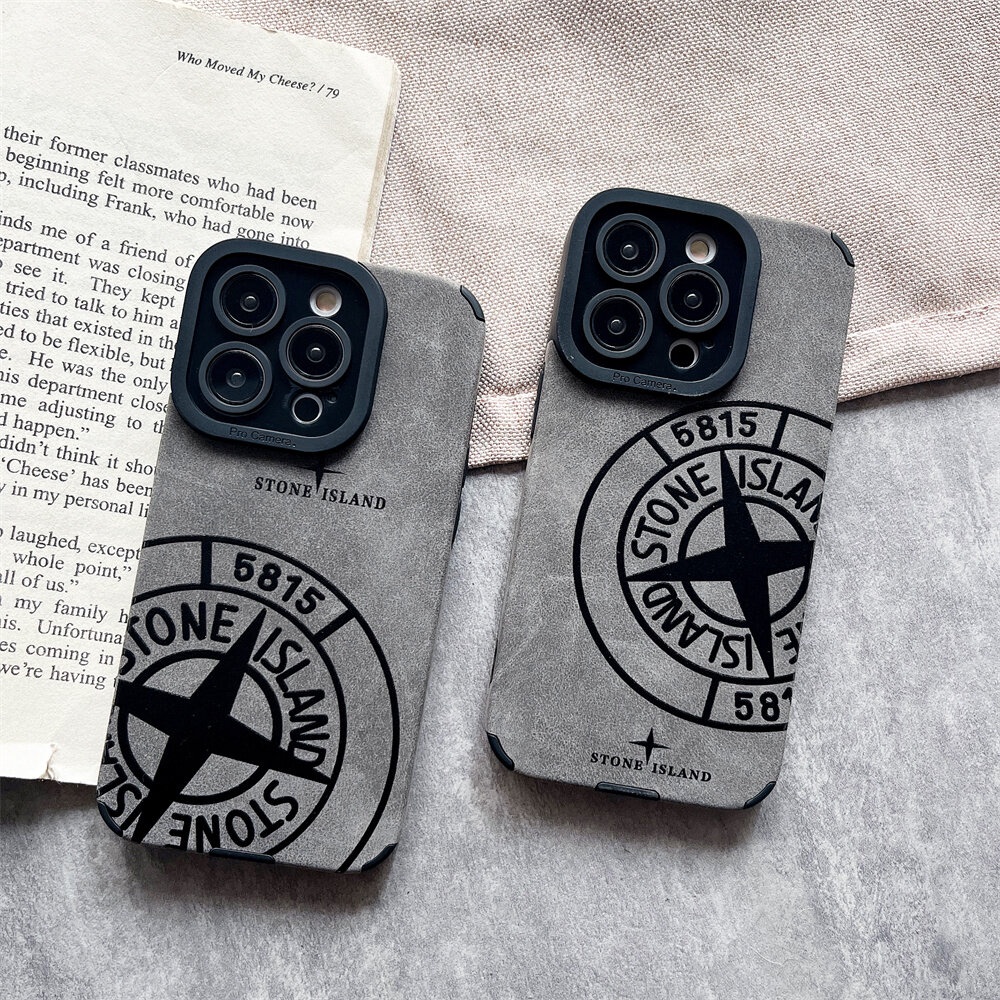 Iphone 14 case 11 12 13 Pro Max Stone Island 簡約手機殼保護相機設計耐手汗