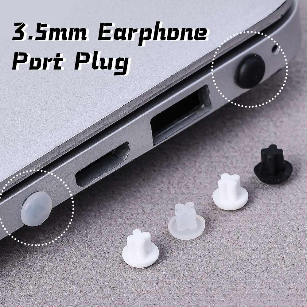 1pc 防塵 3.5 毫米耳機端口插頭通用手機孔保護器橡膠防塵塞適用於耳機插孔筆記本電腦平板電腦配件