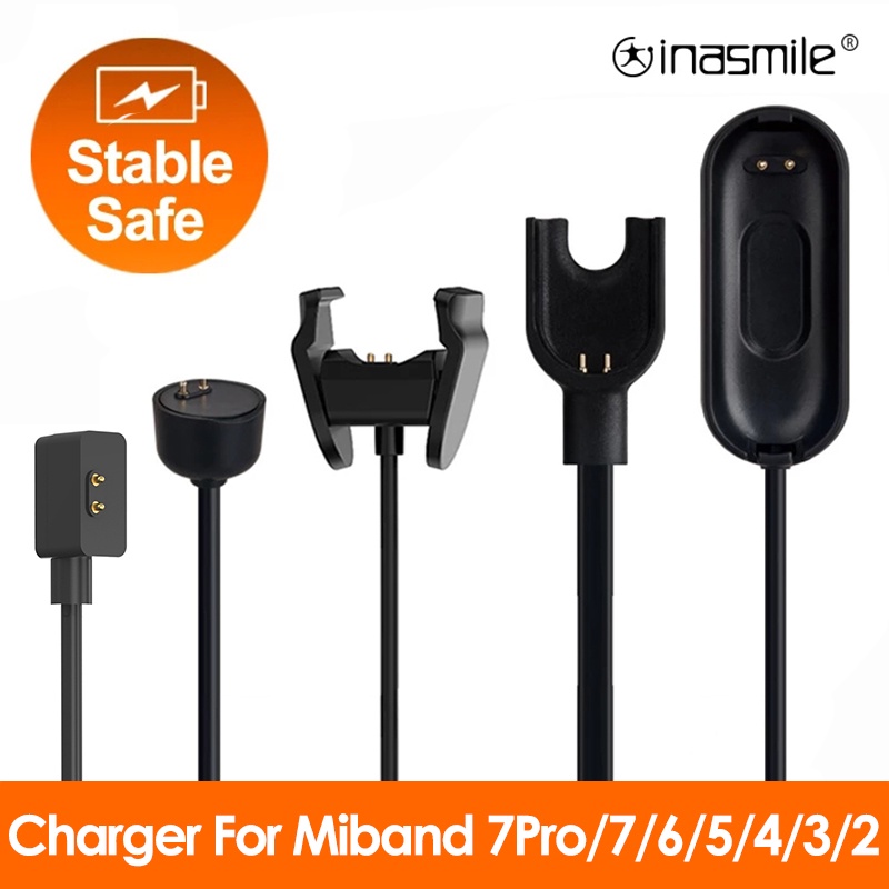 適用於小米手環的 USB 充電器電纜 7 6 5 4 3 2 電纜數據底座適用於 MiBand 5 6 7 Pro 充電