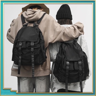 韓國港式時尚情侶工裝f雙肩包日本原宿風女學生後背包戶外男士大容量書包
