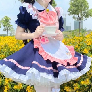 【新款】日系女僕cosplay公主裙派對小洋裝女僕裝咖啡廳甜美可愛風女裝純欲Lolita洛麗塔套裝連衣裙cos角色扮演