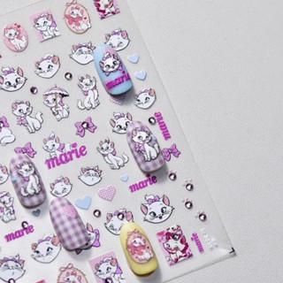 【SESAME】粉色貓咪 5D 美甲貼紙 美甲飾品 美甲貼 美甲裝飾 美甲貼片 美甲 指甲貼 to3034