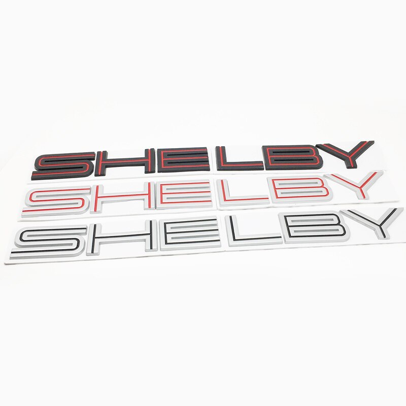 汽車造型 3D 金屬 Shelby 標誌汽車徽章後尾標誌適用於福特野馬謝爾比 GT500 GT350 汽車配件