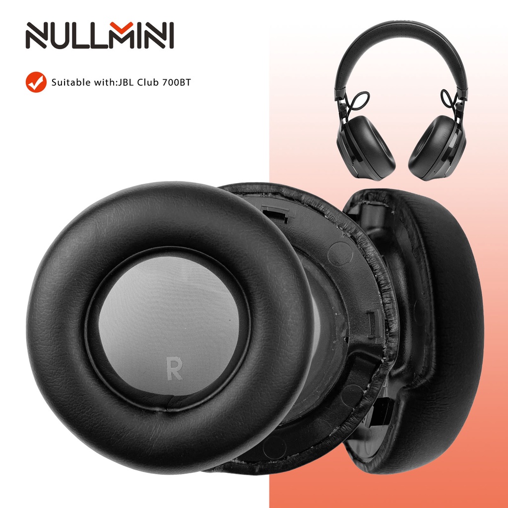 Nullmini 替換耳墊適用於 JBL Club 700BT 耳機耳罩頭帶套耳墊套