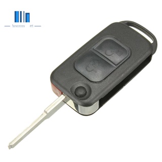 2 按鈕翻蓋遙控鑰匙包 HU64 Blade FOB 適用於梅賽德斯奔馳 A C E S W168 W202 汽車