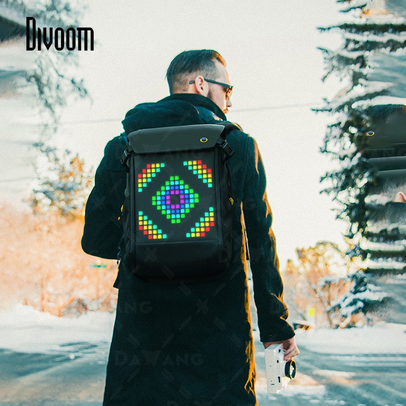⭐台灣出貨【Divoom 後背包】防水雙肩包 Divoom LED 發光像素後背包 2.0 雙肩後背包 旅行後背包