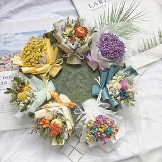 永生花 韓式迷你乾花花束聖誕節禮物拍照道具結婚伴手禮生日送閨蜜男女友 生日禮物 太陽玫瑰 永生玫瑰 繡球花 畢業禮物