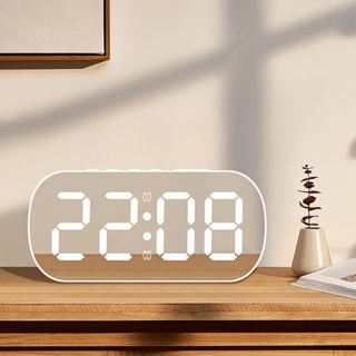 簡約時鐘 電子鐘 LED時鐘 座鐘桌面時鐘 數顯電子鐘 數字時鐘 桌面小鬧鐘 鏡面鬧鐘