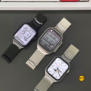 磁吸錶帶 金屬不鏽鋼錶帶 適用 Apple Watch 10 9 8 7 6 5 SE 蘋果手錶錶帶 42mm 46mm