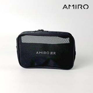 【AMIRO】化妝包-黑色 收納包 盥洗包 衛浴包 旅行 彩妝 保養 便攜