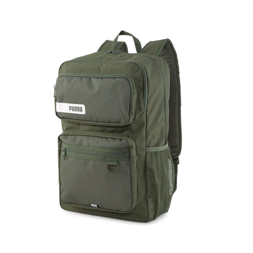 Puma 包包 Deck 男女款 綠 大容量 後背包 雙肩背 反光 筆電包 書包 多收納【ACS】 07951202