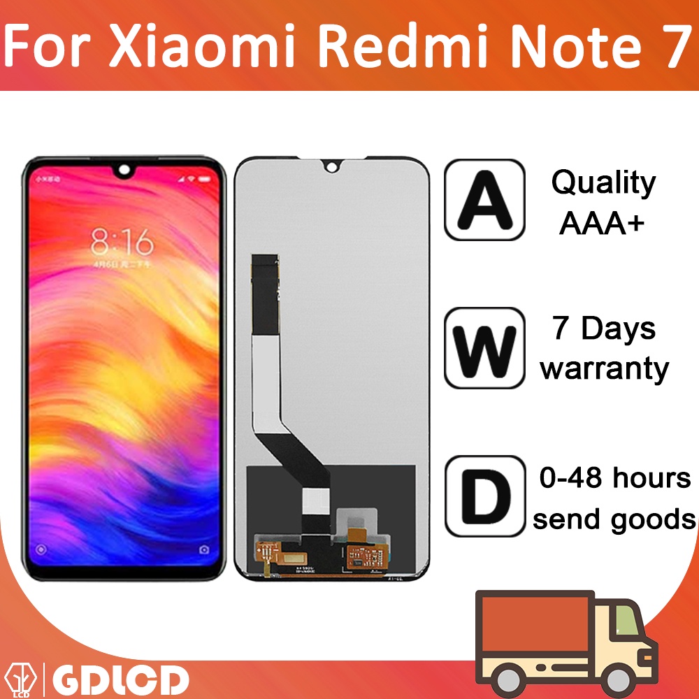 XIAOMI REDMI 適用於小米紅米 Note 7 LCD 顯示屏觸摸屏數字化儀更換