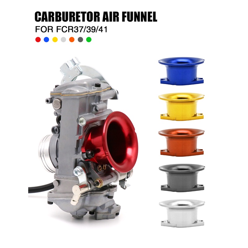化油器 FCR37 FCR39 FCR41 空氣漏斗帶網化油器 FCR 碳水化合物空氣過濾器紅色速度堆棧