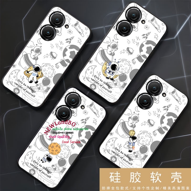 卡通太空人手機保護殼 Asus Zenfone 7 8 9 10 Zenfone10手機保護套