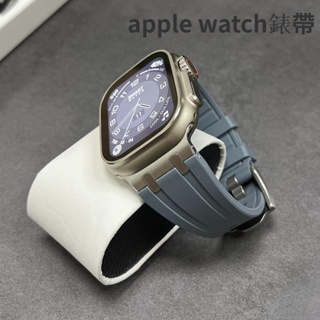 皇家橡樹AP錶帶 矽膠錶帶 適用於Apple Watch Ultra 9 8/7/6/5代 蘋果表帶 45mm 40mm