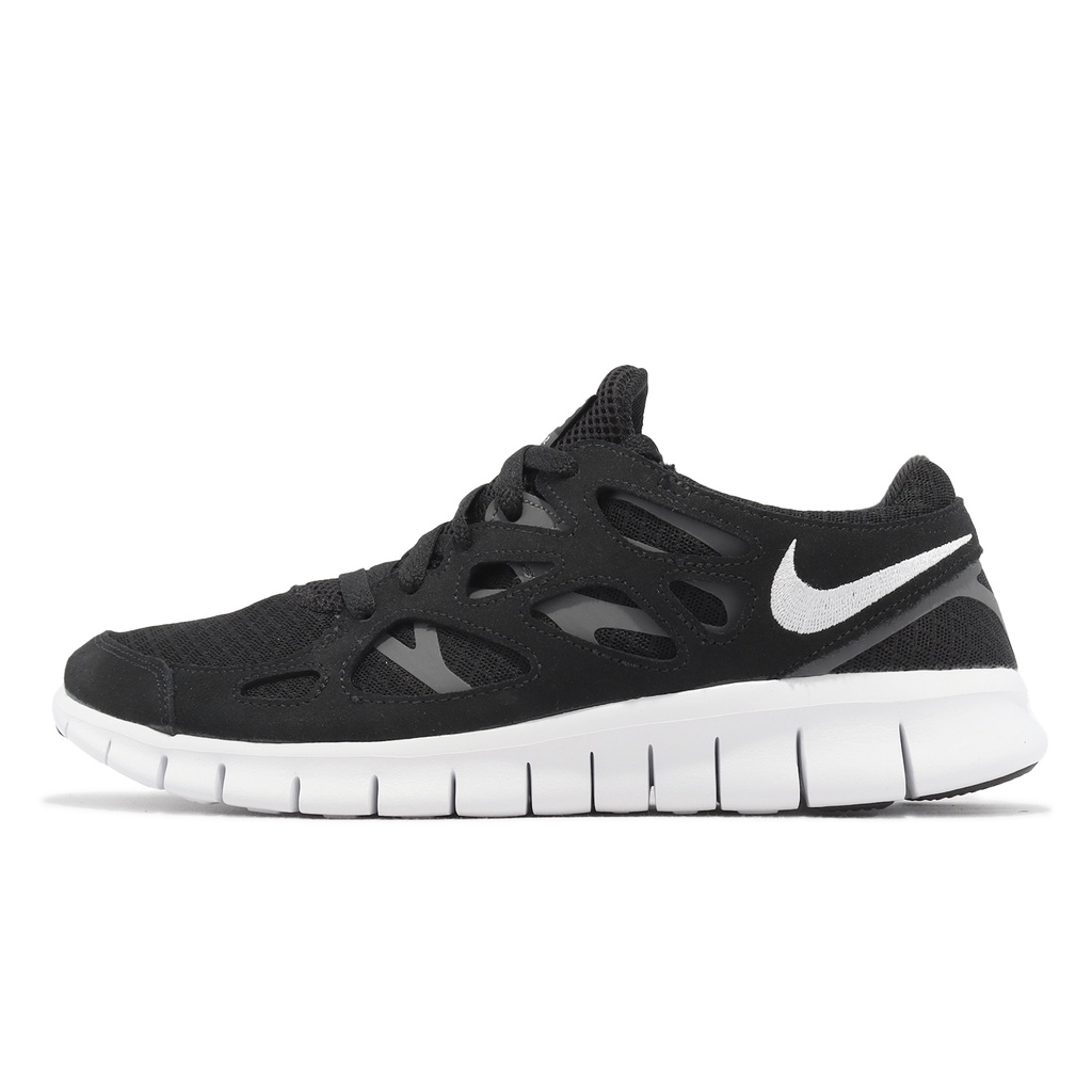 Nike 慢跑鞋 Free Run 2 黑 灰 白 赤足 輕量 復刻 運動鞋 男鞋 【ACS】 537732-004