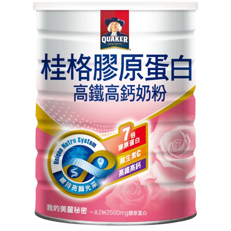 桂格 高鐵高鈣奶粉膠原蛋白配方(750g/罐)[大買家]