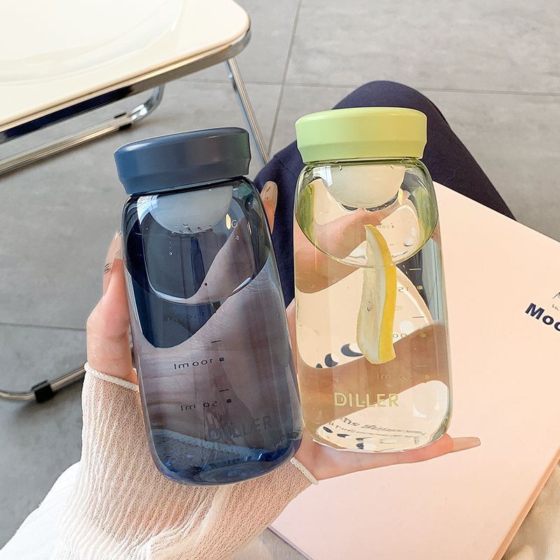 迷你水杯 女生Tritan隨身杯 300cc便攜小水瓶 夏季學生便攜小水壺 塑膠杯子 多款顏色帶茶隔水壺