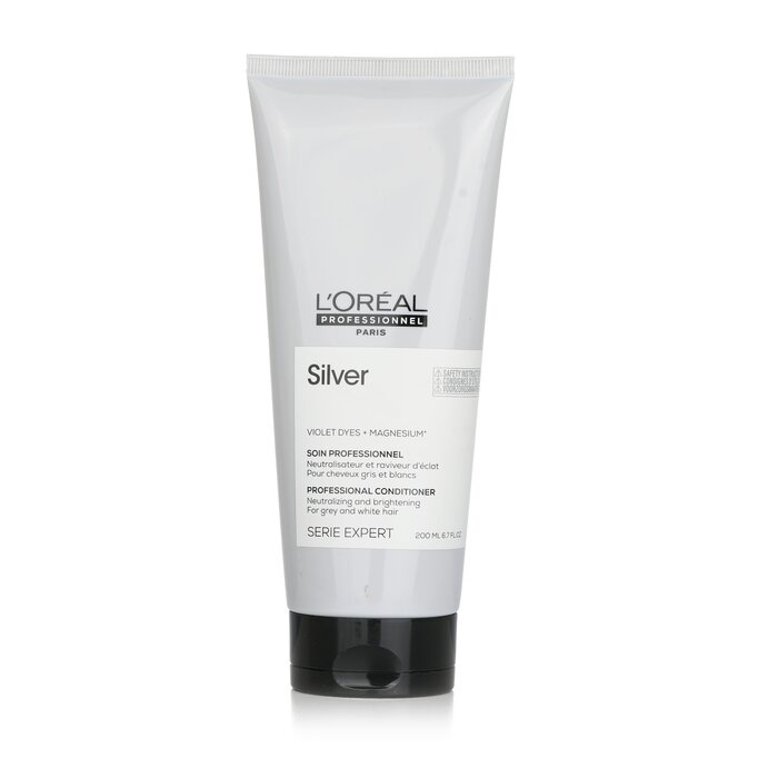 L'Oreal 萊雅 - 專業護髮專家 - 銀紫染料+鎂中和亮白護髮素（灰白髮適用）