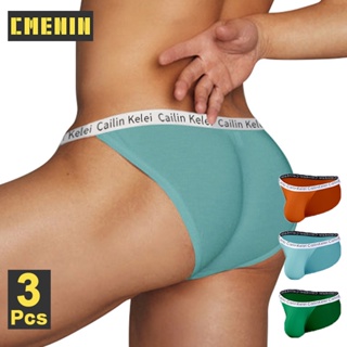 Cmenin 3件流行棉質內褲男士三角褲低腰性感男士內褲 CK12