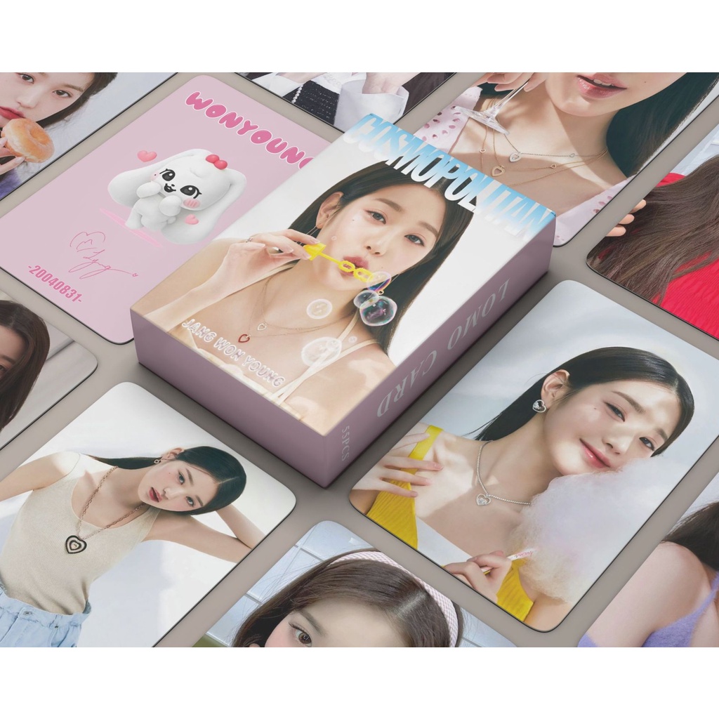 Kpop IVE 單張小卡片雜誌單張封面 LOMO 卡片 JAN WONYOUNG 小卡片收藏卡