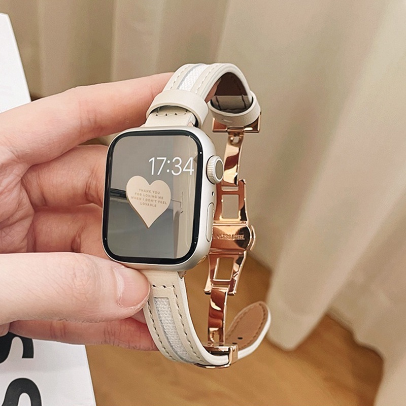【免運！現貨】Apple Watch 錶帶 蝴蝶扣錶帶 細版錶帶 5 6 S7 SE S8 40mm 44mm 45mm