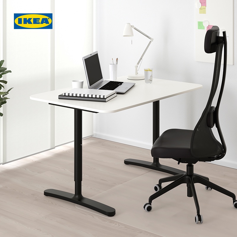 【熊貓傢具】IKEA宜家貝肯特可升降辦公桌電腦書桌學習桌家用寫字桌工作台