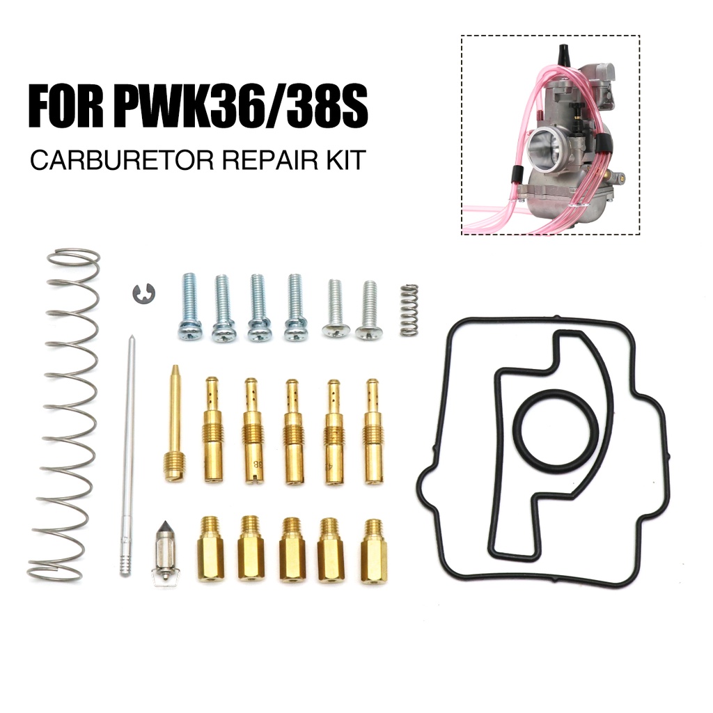 MOTOPRTS SHOP 機車化油器維修套件用於PWK 36/38s（AG）