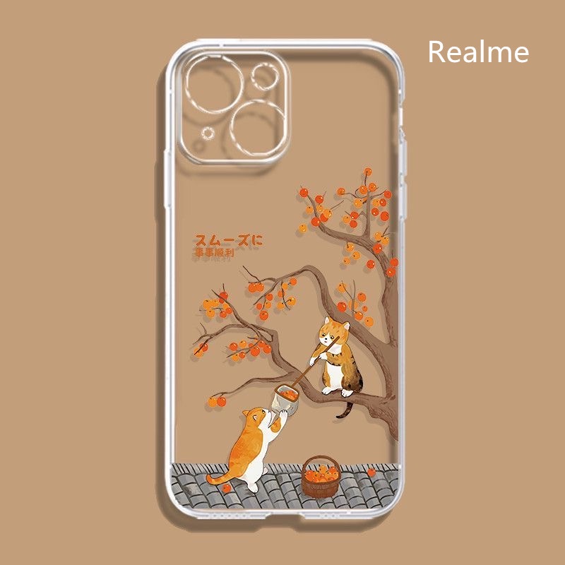 Realme卡通清新防摔手機殼 10pro 10pro+ 9i 9pro 9pro+ X50 XT X3 保護殼