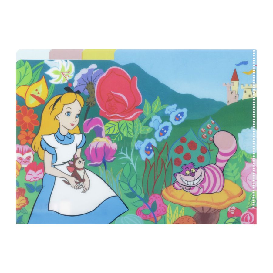 日本 sun-star Disney Retro Art Collection 3層資料夾/ A5/ 愛麗絲 eslite誠品