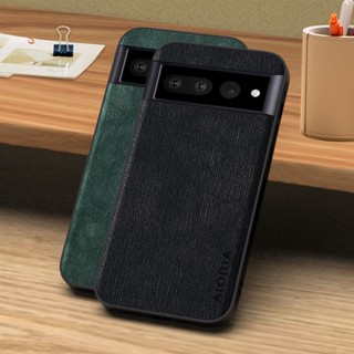 Google Pixel 7 6 pro 7A 6A coque 木紋皮套豪華 google 7 pro 保護套 fun