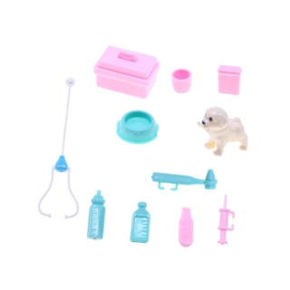 [WhbadguyojTW] 11x 寵物護理玩具套裝獸醫醫生玩具套裝適合 3 歲兒童