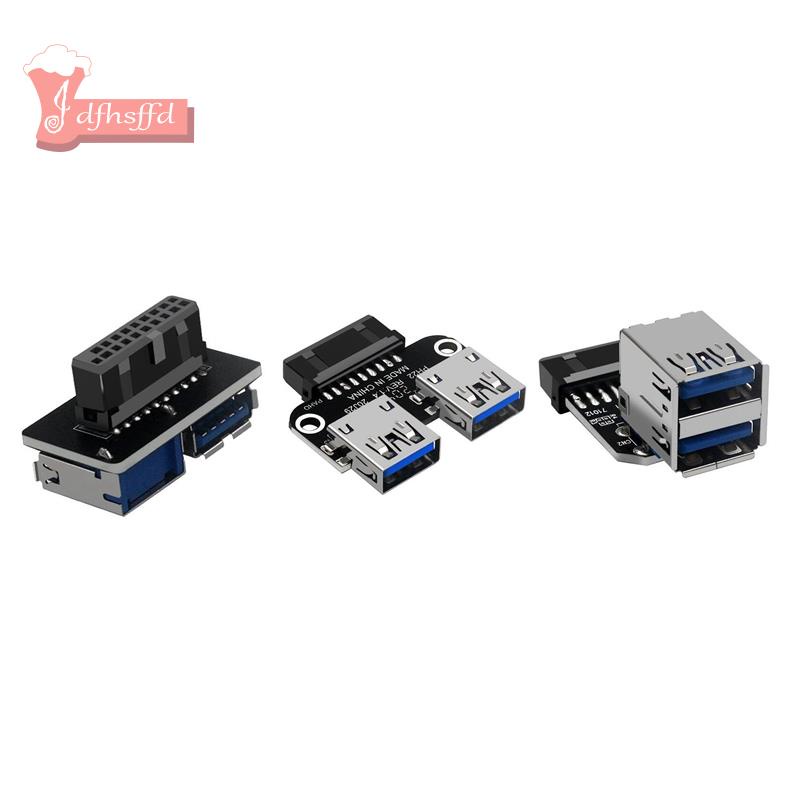 20pin 到雙 USB3.0 適配器轉換器台式機主板 19 Pin/20P 接頭到 2 端口 USB A 母連接器