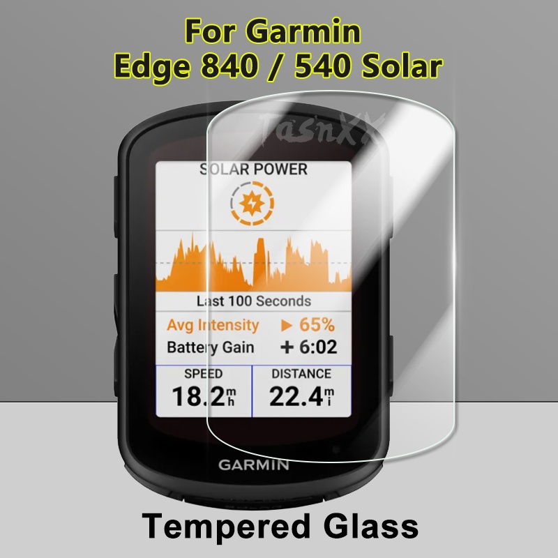 Garmin Edge 540 840 太陽能自行車 GPS 車速表超薄透明 2.5D 9H 鋼化玻璃保護膜的屏幕保護膜