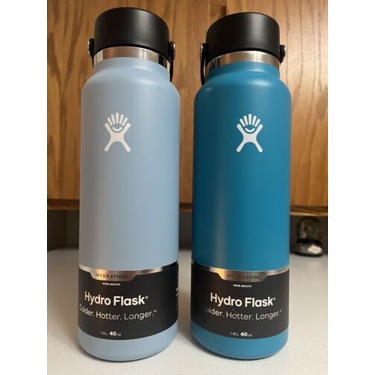 40oz Hydro Flask 廣口瓶,帶 Flex Cap-Rain,Laguna