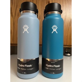 40oz Hydro Flask 廣口瓶,帶 Flex Cap-Rain,Laguna