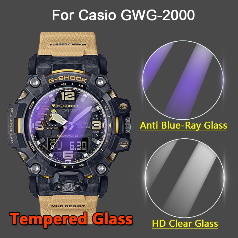 卡西歐 GWG-2000 GWG 2000 智能手錶屏幕保護膜 2.5D 9H 超清/防藍光鋼化玻璃保護膜