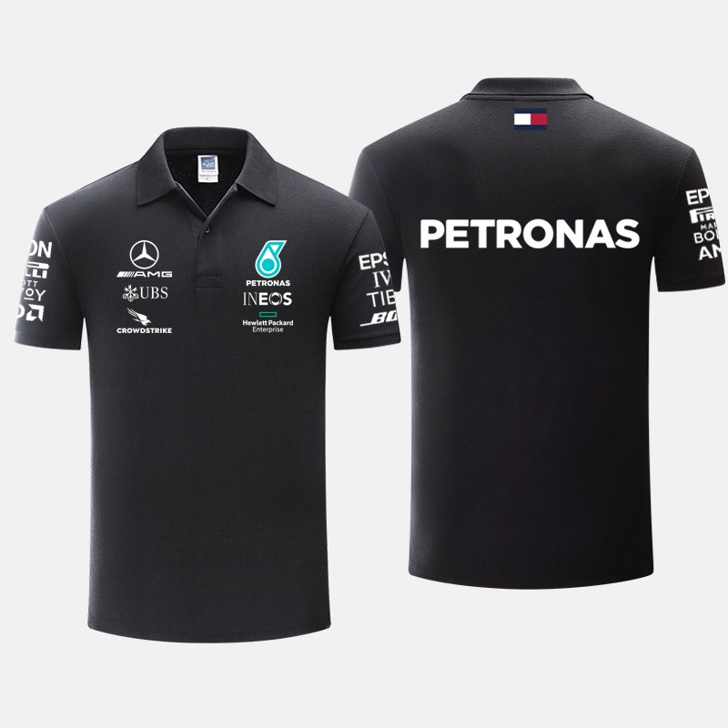 新款F1賽車服梅賽德斯車隊賓士男款短袖運動T恤翻領Polo衫夏訂製