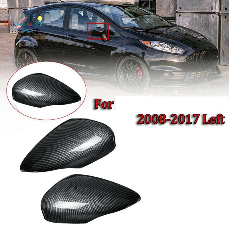 碳纖維側後視鏡罩裝飾後視鏡罩適用於福特 Fiesta Mk7 2008 2009 2010 2011 2012 2013