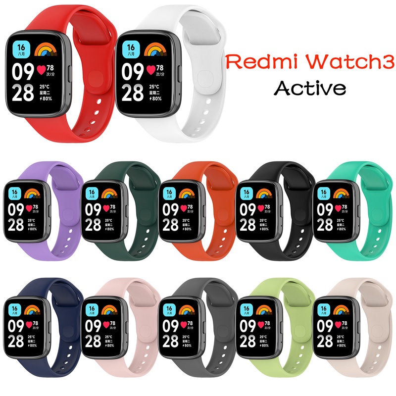 Xiaomi 小米 redmi watch 3 active 矽膠 錶帶 更換 高品質 redmi watch3 腕帶