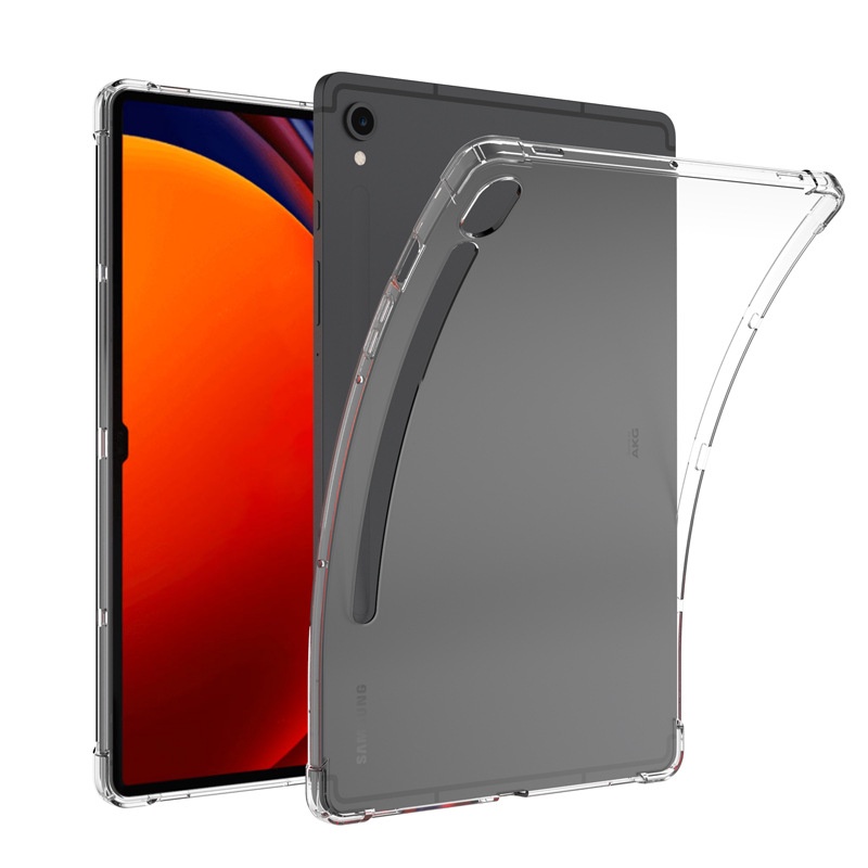 透明防摔保護殼適用於三星 Galaxy Tab S9 SM-X710 X716 X718 S7 S8軟TPU保護套空壓殼