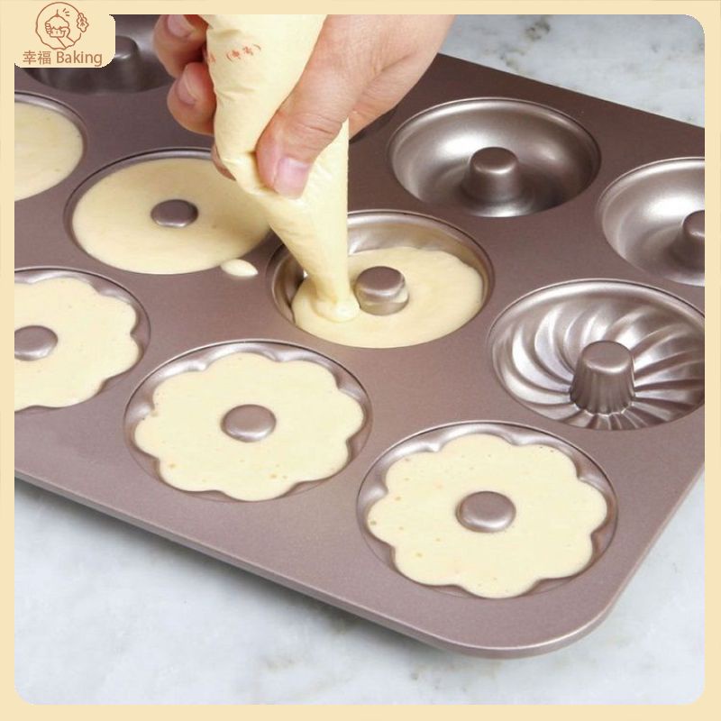 【幸福Baking】6連/9連/甜甜圈模具 蛋糕模 蛋塔模 烤箱模具 不黏塗層 馬芬蛋糕模 烤盤 蛋糕烤盤 杯子蛋糕模具
