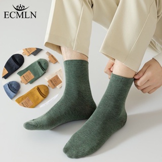 男士棉襪休閒男純色舒適趣味柔軟簡約時尚中筒秋冬襪